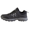 Men's low top hiking shoes with reflective strips, black, size 7 - 3