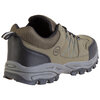Men's low top hiking shoes with reflective strips, khaki, size 7 - 4