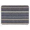 ALLURA - Striped mat, 3'x4', light blue tones
