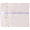 Venus, sheet set with embroided helix detail, double, light peach - 3