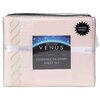 Venus, sheet set with embroided helix detail, double, light peach - 4