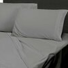 Venus, sheet set with embroided helix detail, double, grey