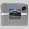 Venus, sheet set with embroided helix detail, double, grey - 4
