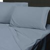 Venus, sheet set with embroided helix detail, double, blue