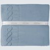 Venus, sheet set with embroided helix detail, double, blue - 3