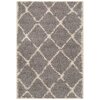 LILA Collection, decorative area rug, grey diamond pattern, 4'x6'