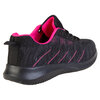 Women's 2-toned Flyknit, lace-up sports shoes, black/pink, size 10 - 4