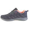 Chaussures de sport en Flyknit bicolore à lacets pour femmes, gris/rose pâle, taille 8 - 3