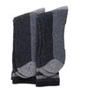 Men's merino wool thermal socks, charcoal, 2 pairs - 2