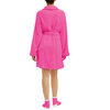 Mayfair - Soft plush spa robe and socks set, fuchsia - 4