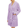 Mayfair - Soft plush spa robe and socks set, lilac - 2
