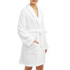 Mayfair - Soft plush spa robe and socks set, white - 2