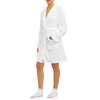 Mayfair - Soft plush spa robe and socks set, white - 3