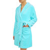 Mayfair - Soft plush spa robe and socks set, aqua - 2