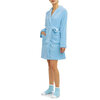 Mayfair - Soft plush spa robe and socks set, blue - 3