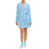 Mayfair - Soft plush spa robe and socks set, blue - 5