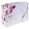 Floral printed flannel sheet set, double - 2