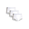 Watson's - Men's 100% cotton underwear, 3 pack hip briefs, white, small (S) - 2