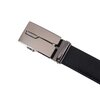 Automatic adjustable leather track belt in a box, paperclip design on buckle - 2