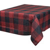 Fabric tablecloth, 60"x84", buffalo plaid