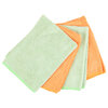 Wizard - Microfiber kitchen cloths, pk. of 4, green & orange - 2
