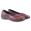 Women's crisscross strap wedge comfort shoe, brown, size 5 - 2