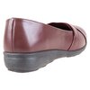 Women's crisscross strap wedge comfort shoe, brown, size 5 - 4