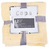 Facecloths, pk. of 12, yellow, white and grey - 2