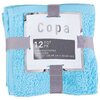 Facecloths, pk. of 12, aqua, white and grey - 2