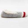 Sock monkey slippers with faux shearling lining, size 9-10, large (L)