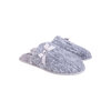 Faux fur slippers with bow detail, grey, etra large (XL) - 2