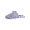 Faux fur slippers with bow detail, grey, etra large (XL) - 3
