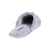 Faux fur slippers with bow detail, grey, etra large (XL) - 4