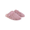Faux fur slippers with bow detail, pink, large (L) - 2