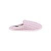 Chenille knit open back slippers, pink, small (S)