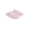 Chenille knit open back slippers, pink, small (S) - 2