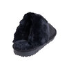 Microsuede faux-fur cuff slippers, small (S) - 4