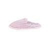 Chenille knit open back slippers, pink, medium (M) - 3