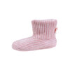 Chenille bootie slippers with bow detail, pink, small (S) - 4
