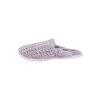 Chenille knit open back slippers, grey, medium (M) - 3