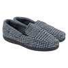Moccasin-style house slippers - Grey plaid, size M - 2