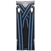 X-Back adjustable clip-on suspenders - Navy stripes - 3