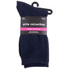 Soft cotton blend casual crew socks, 1 pair - Navy
