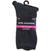 Soft cotton blend casual crew socks, 1 pair - Charcoal