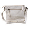 Women's crossbody bag, ivory with floral print - 2