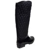 BB Collection, women's black rainboots with quilted upper, size 5 - 4