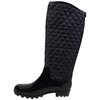 BB Collection, women's black rainboots with quilted upper, size 6 - 3