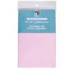 Solid color cotton rich set of 2 pilowcases, standard size, pale pink - 2