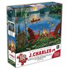 KI - Puzzle, J. Charles, Adirondack Chairs & Fire at Lake, 550 pcs