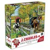 KI - Puzzle, J. Charles, Pont couvert et carriole , 550 mcx